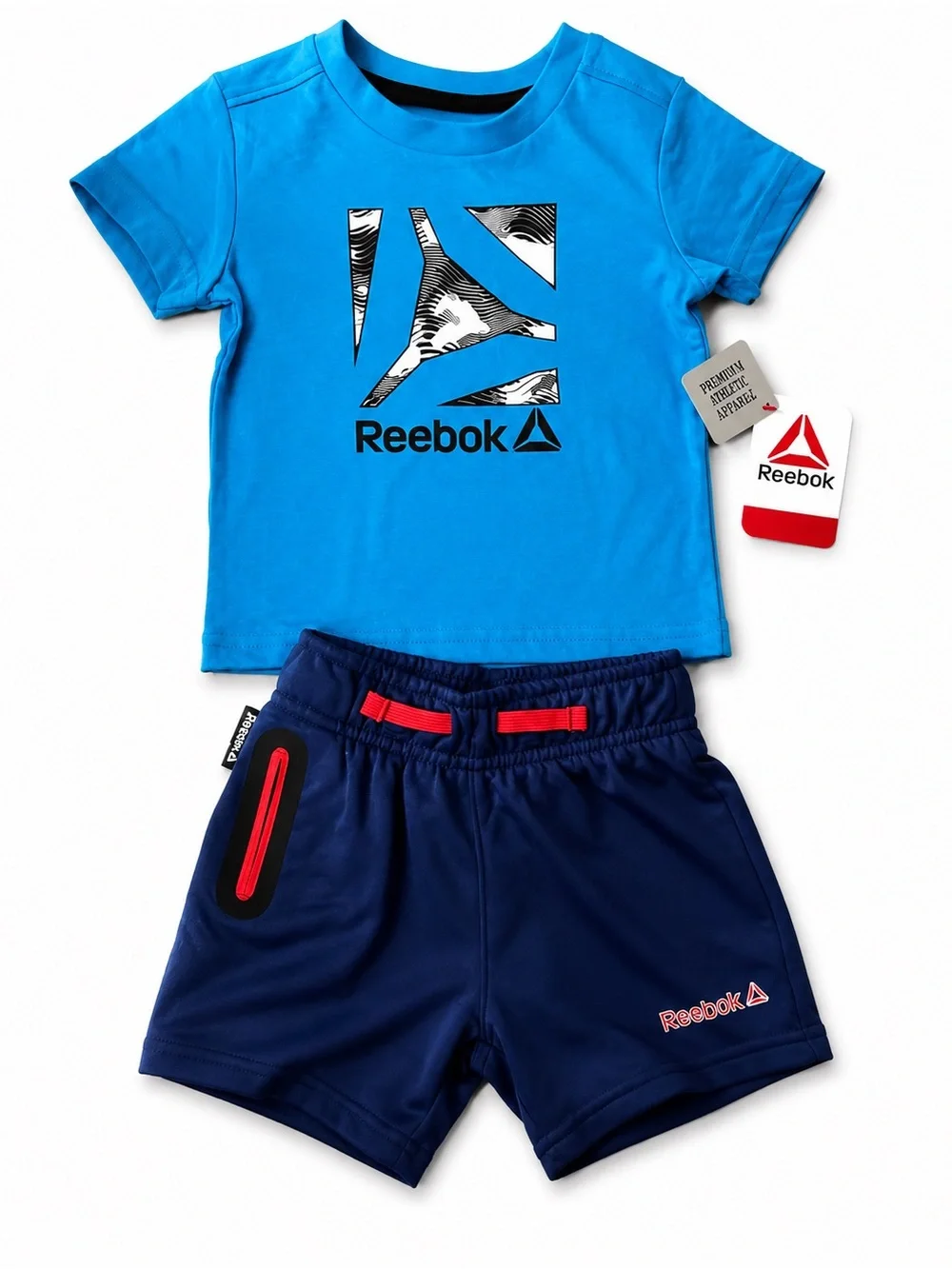 Baby Boy Clothing Bundle 4 Outfits Reebok Wonder Nation Modern Moments NWT 0-18M